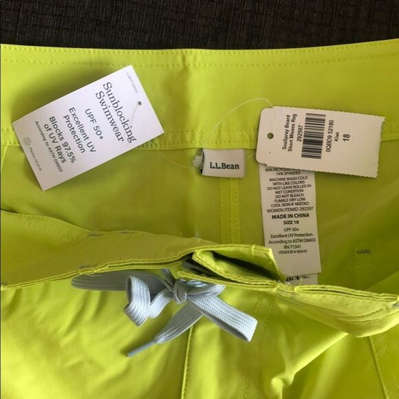 NWT L.L.Bean Sunblocking Swimwear Shorts UPF 50+ - Picture 2 of 4